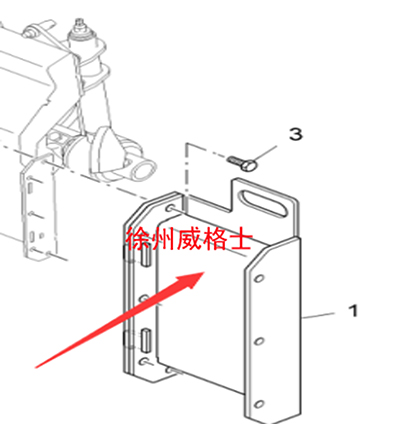 熨平板250搅拢挡板2356286