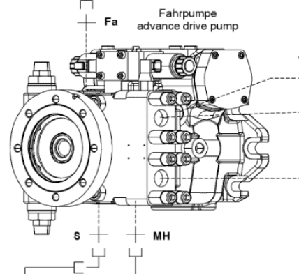 进口铣刨机行走液压泵2477657