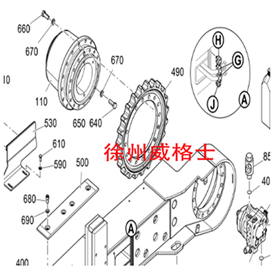 福格摊铺机履带行走马达零件号2075253 福格摊铺机履带行走马达零件号2075253